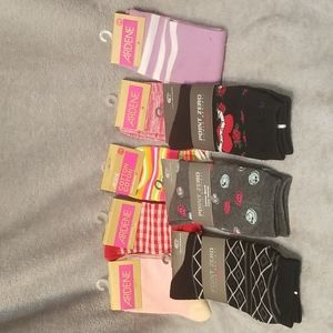 Bundle of socks.  Featuring point zero  and Ardene socks. 8 pairs all together.